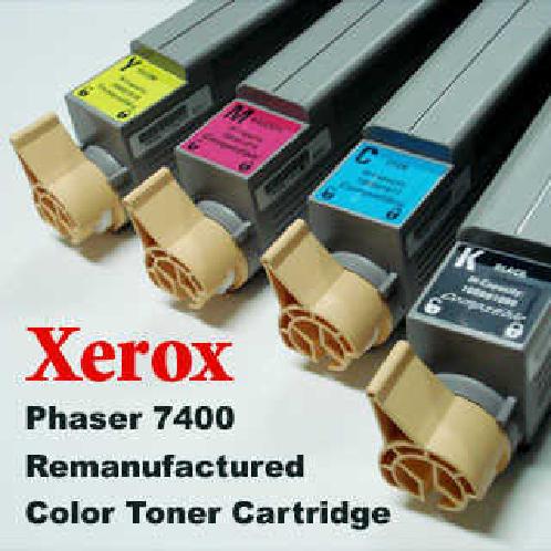 Xerox Phaser 7400 Remanufactured color toner cartridge
